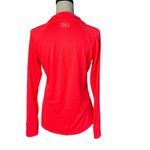 Under Armour Medium Semi-Fitted Pullover Top 1/4 Zip All Season Gear Pink Women Photo 3
