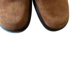 Paloma Round Square Suede Toe Chunky Heels Mary Jane Shoes feature leather 7.5 Brown Photo 7