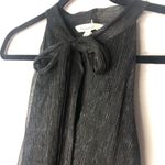 Francesca's Francesca’s Black Shimmer Ruffle Dress Photo 5