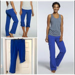 Fabletics Serena Wide Leg Convertible Cargo Pants XL Electric Blue Photo 0