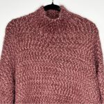 Dreamers  Burgundy Mauve Eyelash Sweater Size M/L With Mock Neckline Photo 1