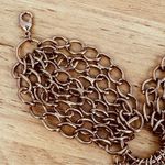 Para Hand Chain Bracelet Rings Rose Gold Color Pink Photo 9