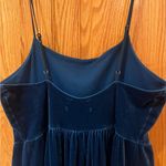 Urban Outfitters Emmabella Blue Velvet Straight-Neck Wide Leg Jumpsuit Sz Medium Photo 8