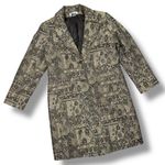 Newport News Vintage Floral Paisley Tapestry Topper Coat Tan Black 16 Photo 12