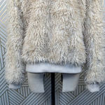 Chaser Faux Fur Lamby Bomber Jacket in Cream Photo 10