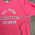 Victorias Secret Pink Hot Pink Oversized Sweatshirt Size S Photo 3