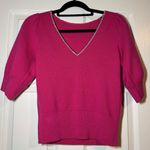 Kate Spade  New York 100% Wool Shirt with Embellished Neckline REVERSIBLE Photo 2