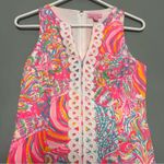 Lilly Pulitzer  Ryder Shift Dress Swish Fish Multicolor Neon Pink Women’s Size 0 Photo 1
