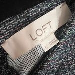 Loft  Tweed Button Pocket Short Shift Dress Blue Sz 12 Photo 6