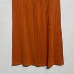 Free People Orange Keep It Real Ribbed Flare Pant Sz M Photo 3