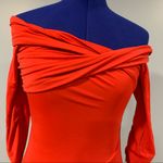 Majorelle  Red Off Shoulder Mini Dress Photo 1