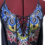 Trina Turk NWT Womens  Lace Up V-Neck Cold Shoulder Pool Swim Cover-Up - XS Photo 1