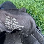 ALDO  Black Gold Shimmer High Heel Sneakers Womens shoes Sneaker size 8.5 Photo 6