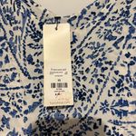 Francesca’s Audrey Parks Paisley Tiered maxi dress Blue white orange size XS Photo 3