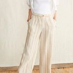 Faherty Monterey 100% Linen Elastic Waist Wide Photo 0