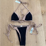 Lounge  Bikini Top & Bottoms Set Monaco Size XS Black Nude Photo 0
