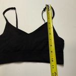 Old Navy  Active Sports Jog Bra Go-Dry Women Sz S Black Ribbed Wireless Gym Photo 5