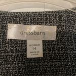 Dress Barn Black White Tweed Cropped Jacket Size 14 Rosette Collar Photo 3