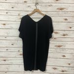 Madewell  Leather Edged Easy Shirt Dress - Black - XS Photo 12