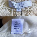 Hunter Bell Dress Newton Lace Pintucked Buttoned Tiered Mini Cream M NWT Photo 5