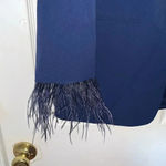 WAYF  Feather Trim Navy Blue Blazer Size S Photo 3