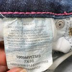 Wrangler Boot Cut Jeans Dark Wash Denim Embellished Pockets Size 7x36 Cowgirl Photo 4