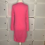 CHAPS  Pink Long Sleeve Ruffle Night Gown Size Small Photo 1