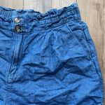 American Eagle  Paper Bag Denim Shorts | Lightweight | Size 12 | Pockets | EUC Photo 2