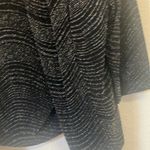 Black Textured dressy top one piece two piece look nwt large Photo 1