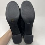 Aetrex  Simone Mary Jane Heels Size 7.5 Suede Black Strappy Heels Goth Academia Photo 12