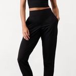 Athleta - Brooklyn Lined Ankle Pants Black Casual Travel Comfort Pull On Pants Photo 0