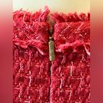 Karl Lagerfeld Karl Laggerfield Paris Tweed Midi Formal Front Pockets Party Pink Dress S 14 F7 Photo 5