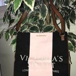 Victoria's Secret NWT- Colorblock Pink Black Brown Gold Pleather Tote Photo 4