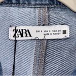 ZARA Cropped Patchwork Denim Blue Jacket
(Size Small) Photo 4