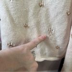 VTG Mandal Bay Floral Embroidered Beaded Cardigan Sweater Retro Cottagecore Sz M Pink Size M Photo 7