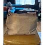 Eddie Bauer Women's Beige Suede Shoulder Bag Photo 0
