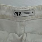 ZARA White Denim Shorts Photo 2