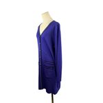 Howard Wolf Escape Purple Long Cardigan Sweater Dress L With Button Front & Pock Size L Photo 2