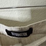 Reformation  Beck Linen Pants Wide Leg Raw Hem Women’s Size 8 Photo 3
