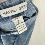 Happily Grey Denim Skort Skirt with Tie Detail Size 3/26 Blue Photo 2