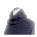 All Saints Milo Funnel Sweater Dress Black Size 6 Wool Cashmere Blend Minimalist Photo 6