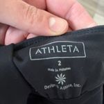 Athleta  Sizzle Black Halter Neck Midi Dress Size 2 Supplex Lycra Photo 5