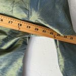 anii Vintage 90s Women's Green Silk Button Up Top Shirt L Metallic Artsy Fairy Size L Photo 6