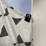 Women's V-Neck Suspender Dress Triangle Swing Flowy Cream/Gray Size Large EUC #7894 Photo 4