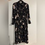 Mango  Elegant Black Floral Maxi Dress Photo 1