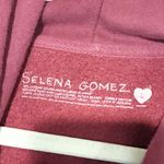 Selena Gomez  Burgundy Hoodie Can’t Get Enough Pullover Sweatshirt Size Large Photo 2