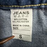 Source Unknown Y2K Cargo Jeans Womens Small 26x28 Blue Relaxed Straight Leg High Rise Utility Photo 3