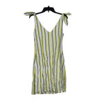 Cupcakes & Cashmere‎ Womens Sun Dress Size 2 Yellow Blue White Striped Lined Photo 4