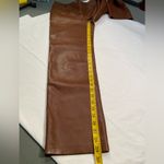 Wilfred Aritzia,  Melina, faux Leather Pants,‎ Brown, soft as butter, size 4 Photo 6
