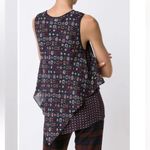 Derek Lam 10 Crosby Bandana Print Sleeveless Silk Blouse Blue Size 2 Photo 3